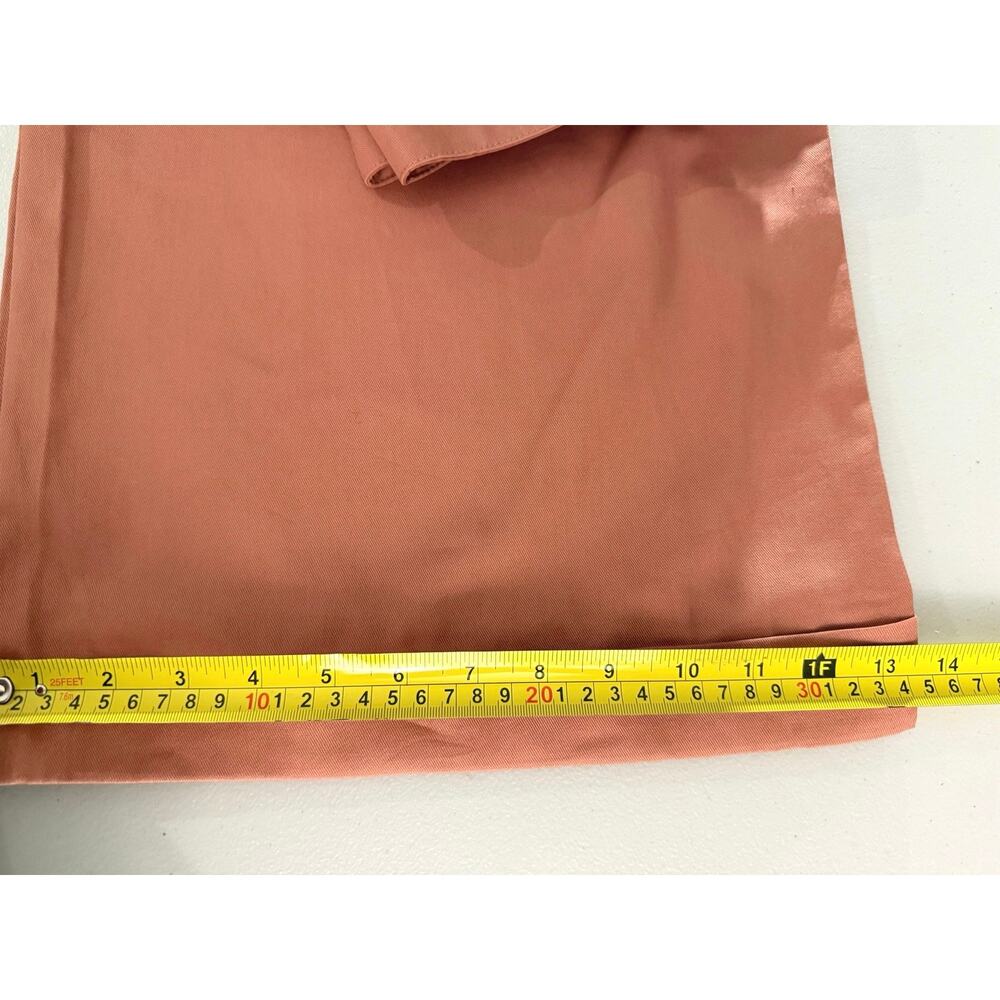 Anthropologie Tiny Ulysses Wide Leg Pants Rust Cotton Poplin High Rise NWT Sz L - Picture 13 of 13